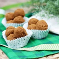 Irish Potatoes displayed in paper cupcake liners ready for a party