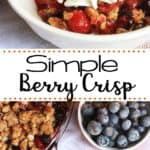 Berry Crisp - Mostly Homemade Mom