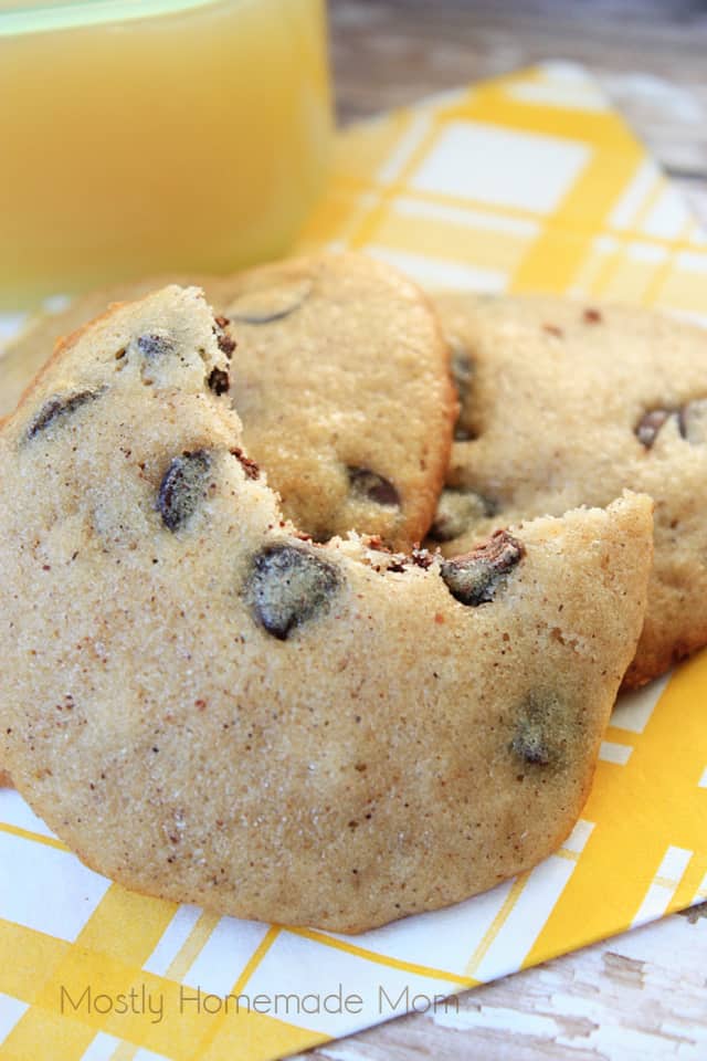 Chocolate Chip Applesauce Cookies healthy recipe for bento boxes