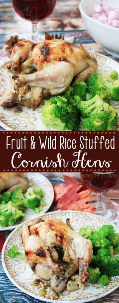 Fruit and Wild Rice Stuffed Cornish Hens Recipe