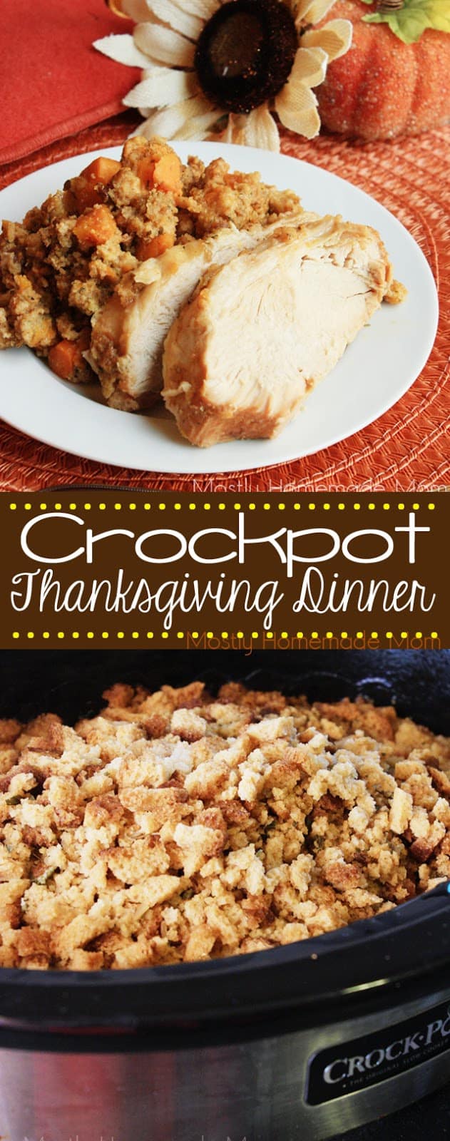 Crockpot Thanksgiving Dinner - RECIPE VIDEO - Mostly Homemade Mom