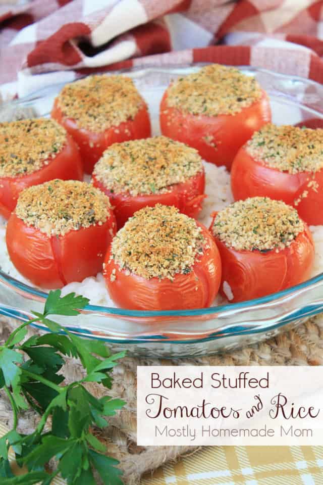 Stuffed Tomatoes and Rice