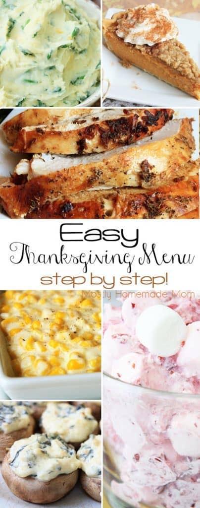 thanksgiving dinner menu ideas