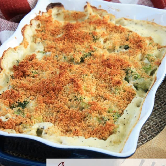 Creamy Broccoli Cauliflower Casserole Mostly Homemade Mom