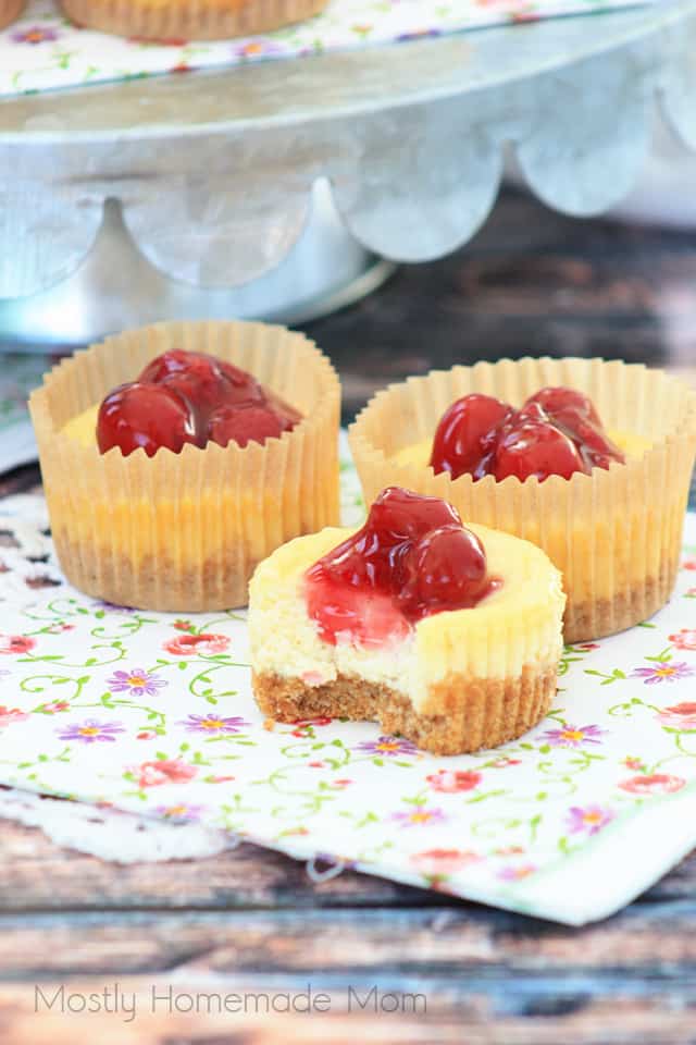 Best Ever Mini Cheesecakes - VIDEO post - Mostly Homemade Mom
