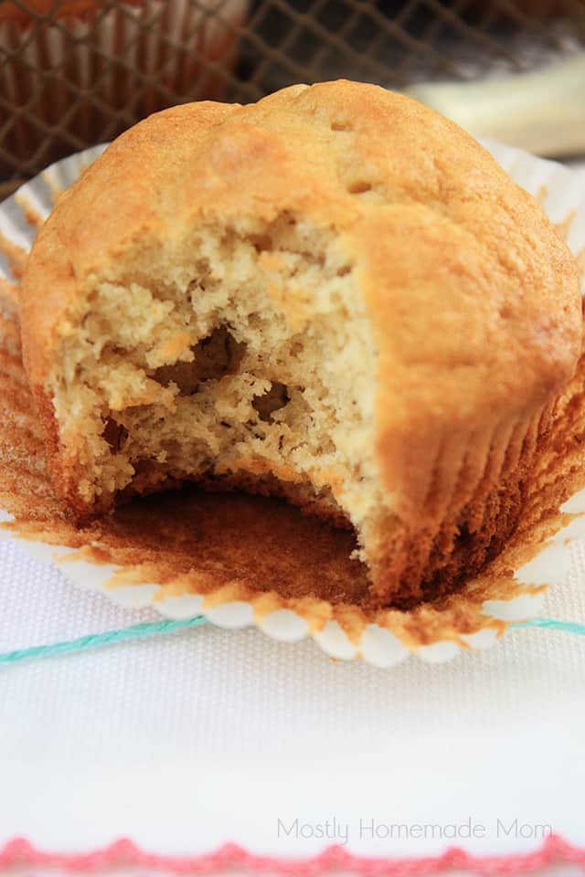 peanut butter and banana muffins