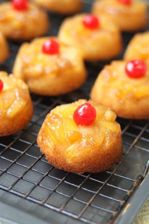 Pineapple Upside Down Cupcakes (VIDEO) - Mostly Homemade Mom