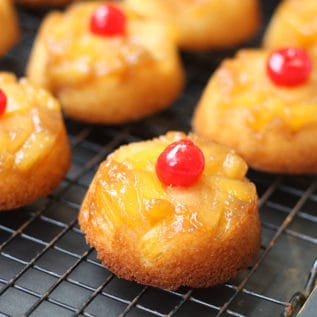 Pineapple Upside Down Cupcakes (VIDEO) - Mostly Homemade Mom